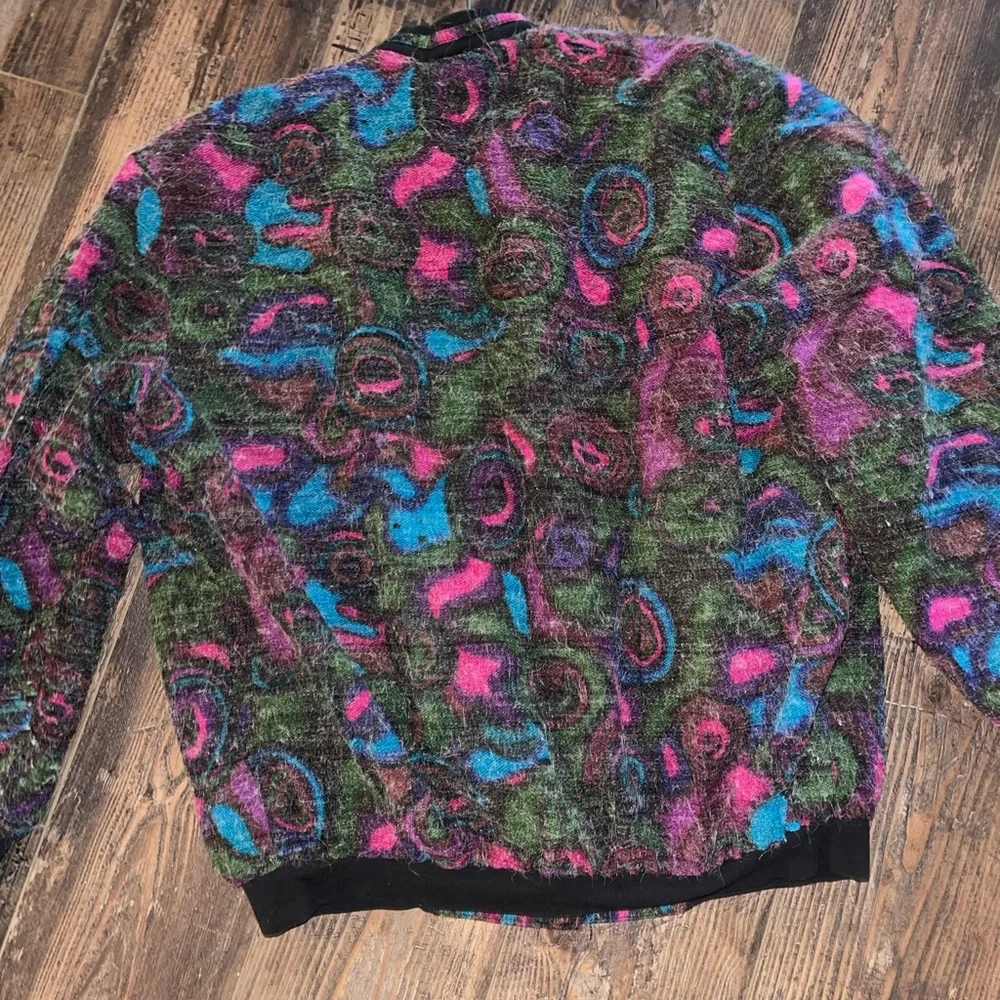 Colorful Abstract Pattern Cardigan - Picture 3 of 3